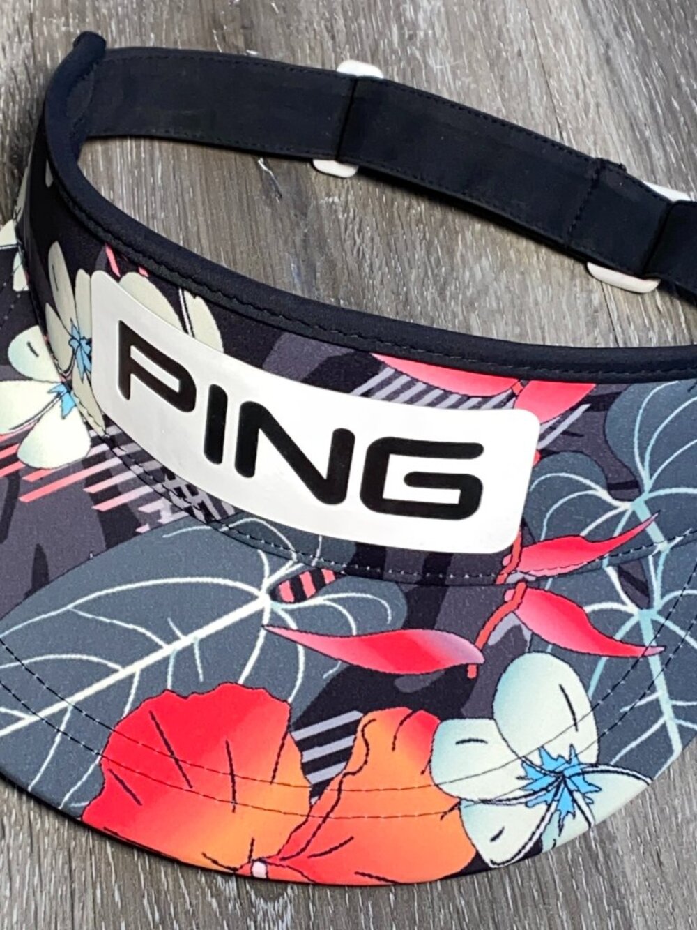 PING Golf Club of Paradise Tour Visor Cap Hat Tropical Floral